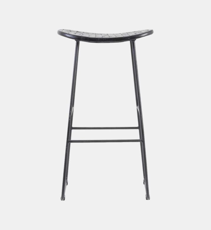 Light and Living Tripas Wood Matt Stool, Packshot View Light and Living Tripas Wood Matt Stool, Packshot View