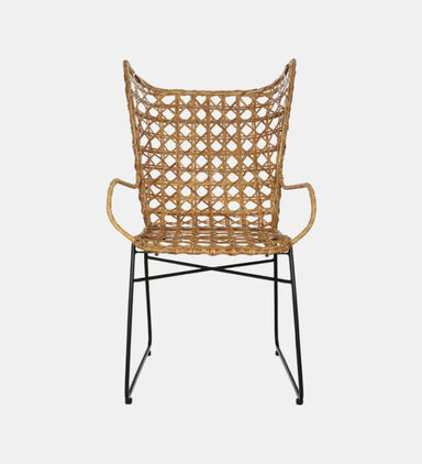 Sogod Wicker Woven Metal Armchair