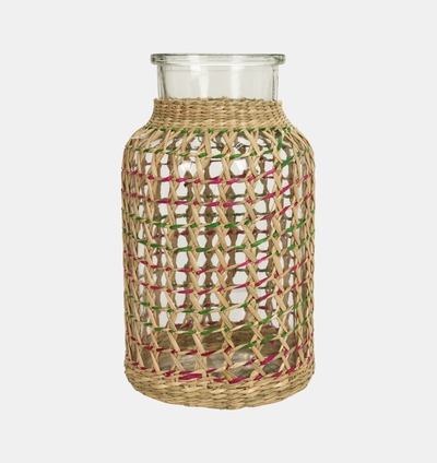 Seagrass Glass Vase Decorative