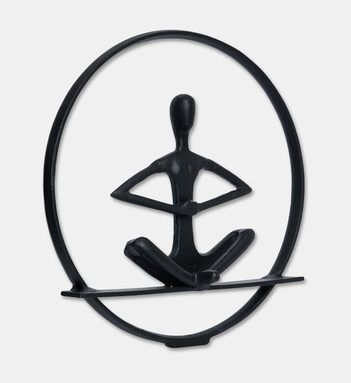 Home Deco and More Meditation Circle Marble Base Figurine, Packshot View