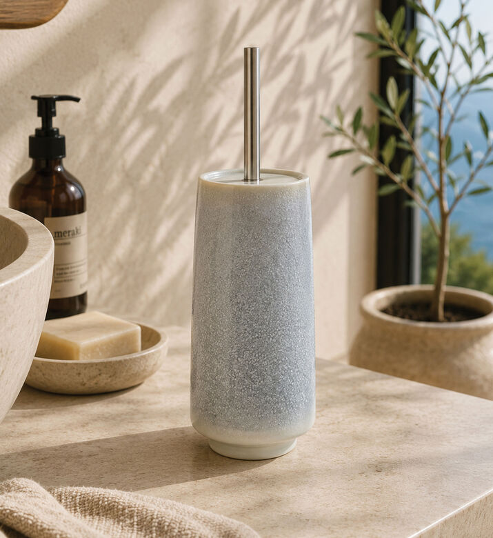 Aquanova Figo Ceramic Toilet Brush Holder, Packshot View