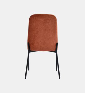 Home Deco and More Sky Plywood Steel Dining Chair, Brick, Packshot View