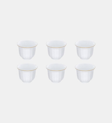 Tunis Porcelain Coffee Cups 6-piece Set