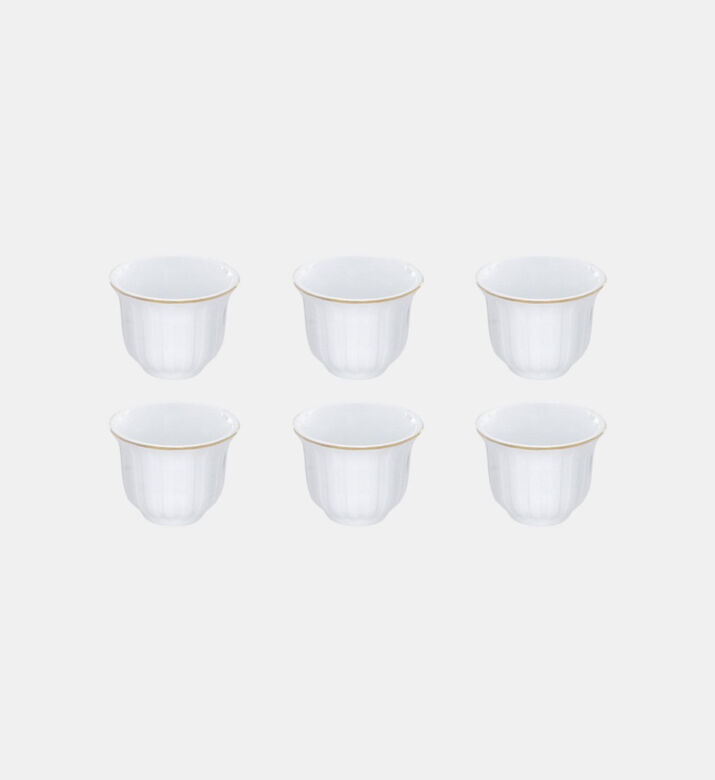 Tunis Porcelain Coffee Cups 6-piece Set