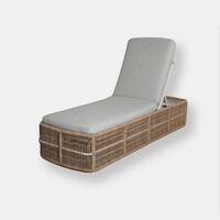 Olivia Aluminum Wicker Sunbed