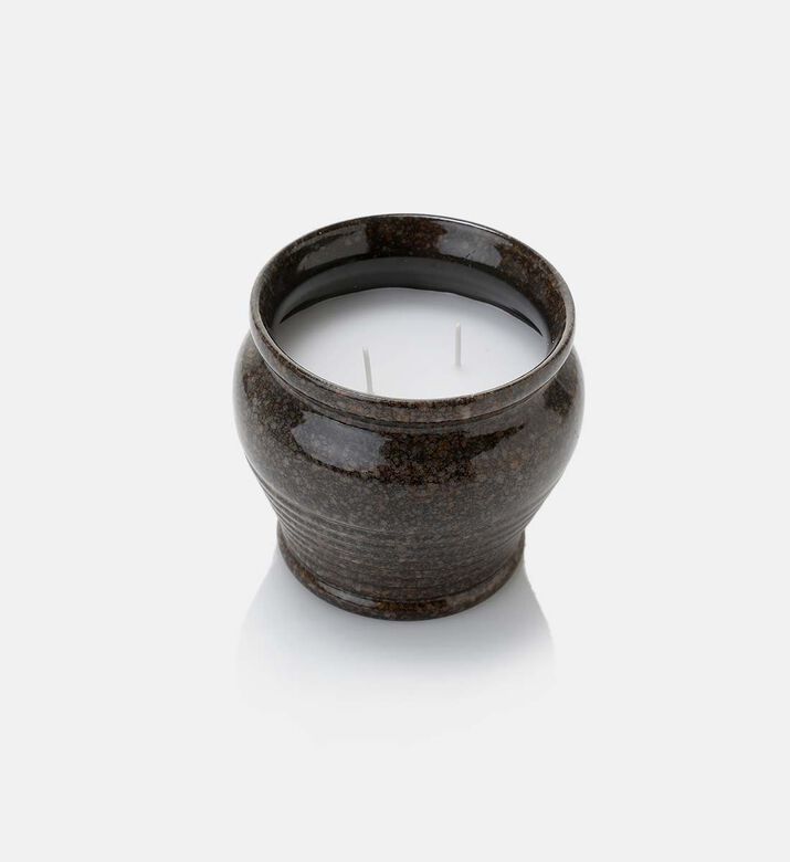Home Deco and More Citronella Ceramic Vase Candle, Brown, Packshot View