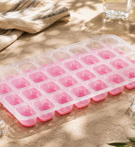 Excellent Houseware Flexible Ice Cube Maker, Pink, Packshot View