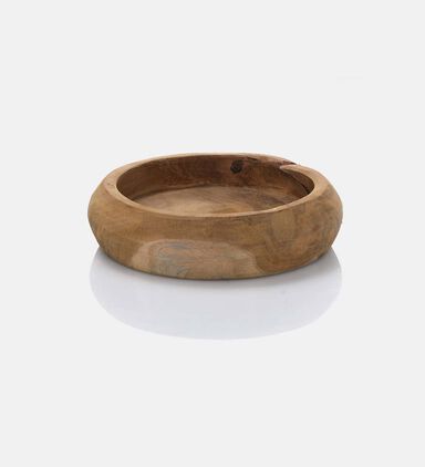 Teak Root Wood Round Bowl