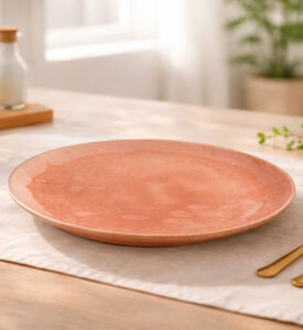 Home Deco and More Waved-effect Dinner Plate, Packshot View