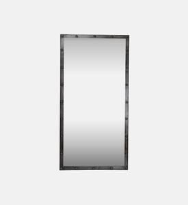 Home Deco and More Jason Iron Frame Rectangular Mirror, Clear, 60x3x120-cm, Packshot View