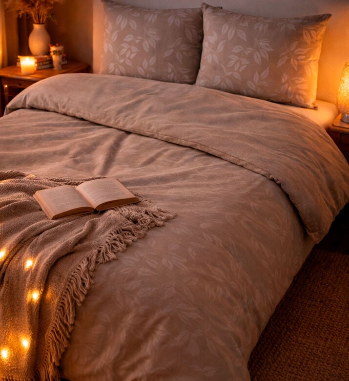 Home Deco and More Single Polycotton Batani Reverse Duvet Cover 4-piece Set, Multicolor, 120x200-cm, Packshot View