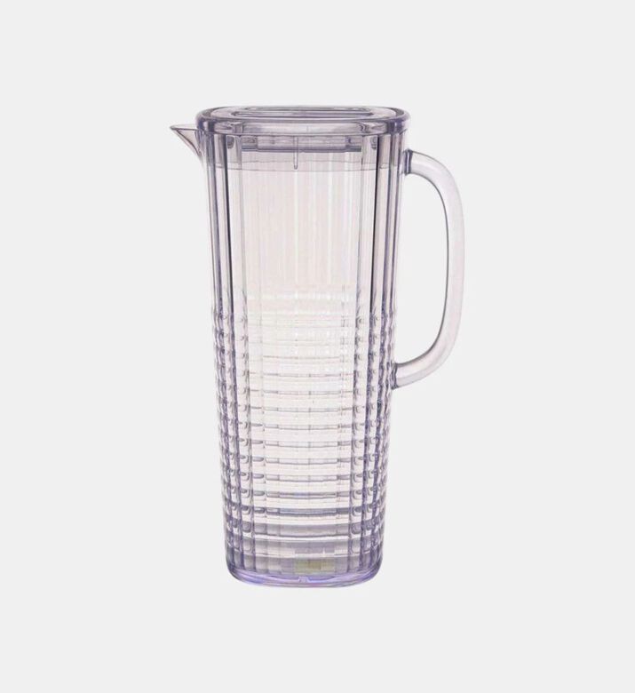 Home Deco and More Matrix Acrylic Water Pitcher, Clear, 2.1-l, Packshot View