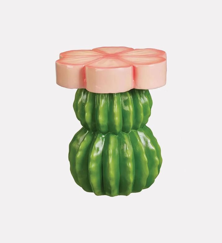 Home Deco and More Pink Flower Side Table, Packshot View