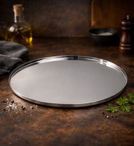 Mepra Stainless Steel Round Tray, Packshot View