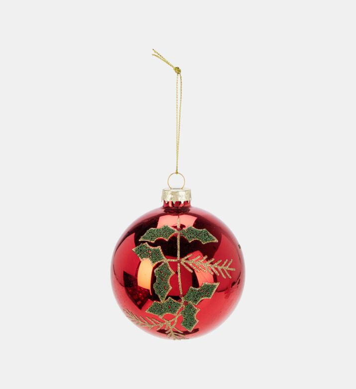 Home Deco and More Xmas Ball Glass Red, Packshot View