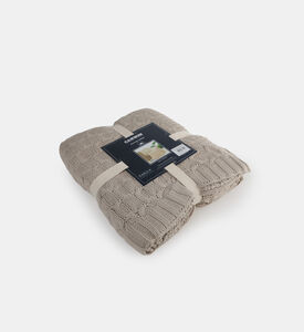 Home Deco and More Knitted Cotton Household Throw Blanket, Packshot View