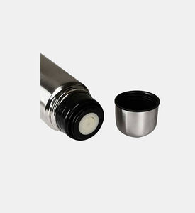 Excellent Houseware Stainless Steel Thermos Bottle, Silver, 85x85x330-mm, Packshot View