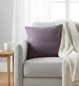 Home Deco and More Mazur Linen Square Cushion, Packshot View