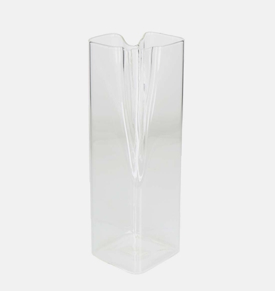 Glass Cut-out Rectangular Vase