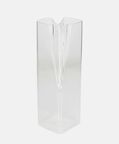 Glass Cut-out Rectangular Vase