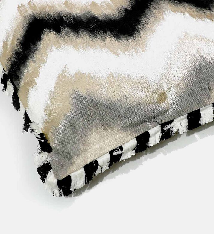 Home Deco and More Zeta Cotton Square Cushion, Packshot View