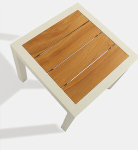 Como Wicker Aluminum Side Table