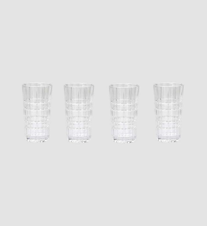 Salt and Pepper Bond Glass Lined High Balls 4-piece Set 370 Ml, Packshot View