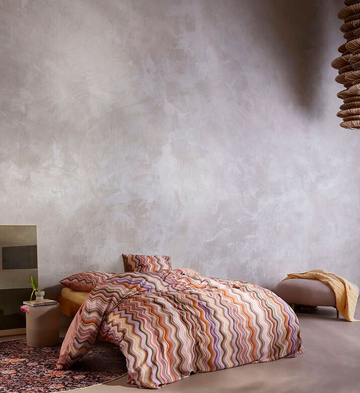 Essenza Sol Cotton Satin Duvet Cover, Pink, 240x220-cm, Packshot View