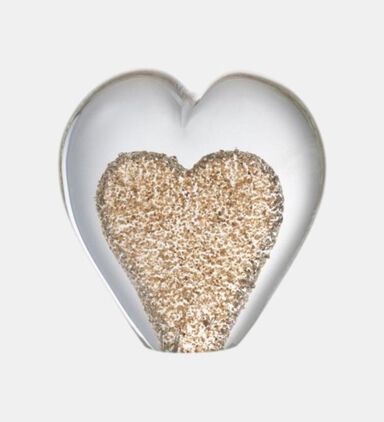Heart Glass Paper Weight