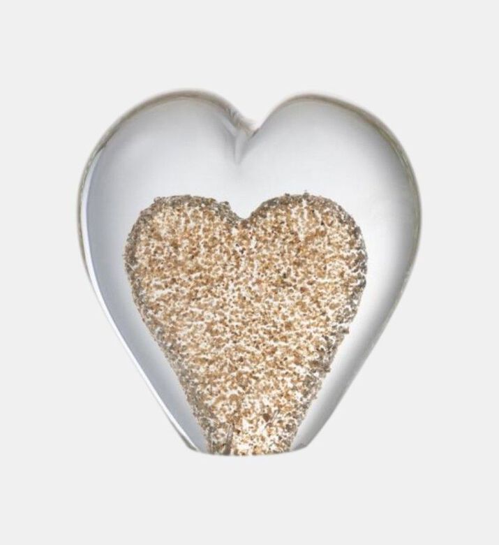 Heart Glass Paper Weight