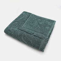 Fabric Embroidered Fringes Towel