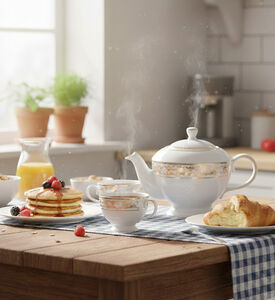 Home Deco and More Vera Porcelain Tea Pot, Packshot View