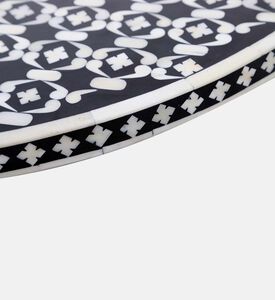 Home Deco and More Chess Round Iron Coffee Table, Packshot View