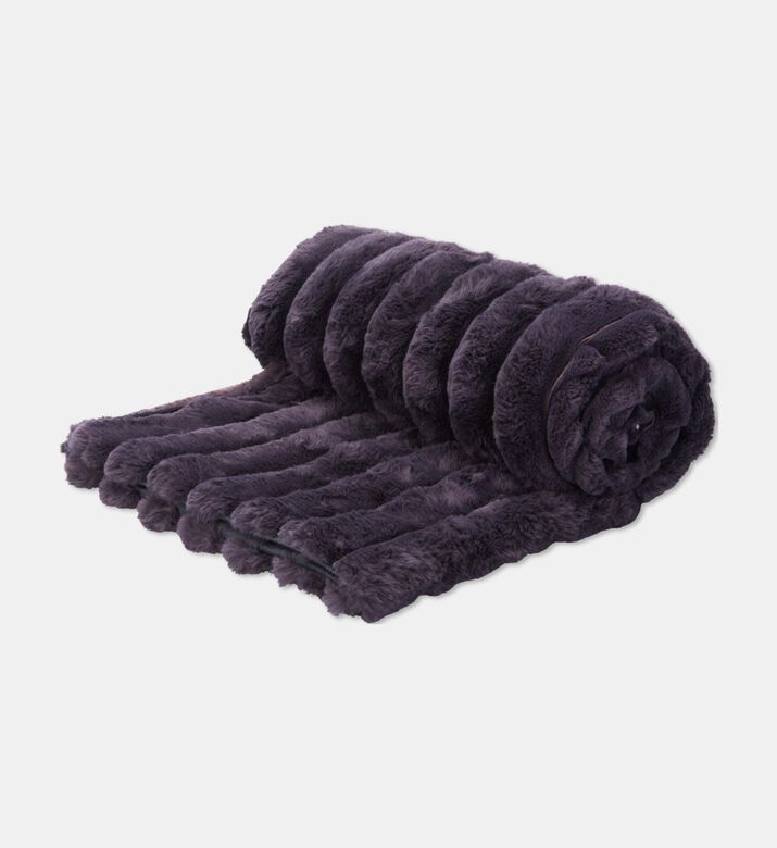 Home Deco and More Plaid Woven Throw Blanket, Black, Packshot View