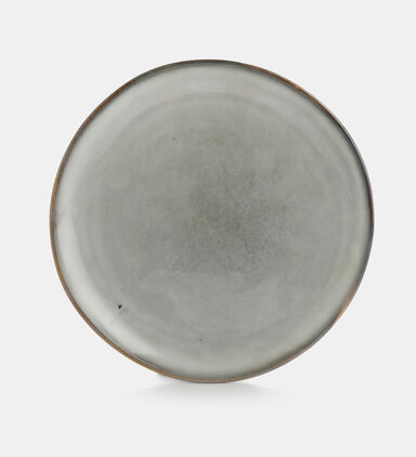 Ceramic Rimmed Round Plate