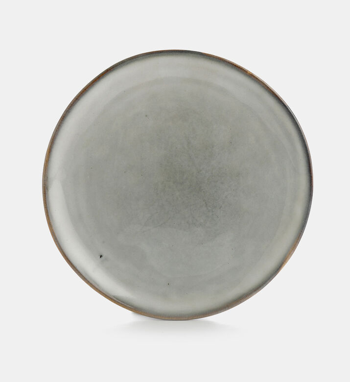 Ceramic Rimmed Round Plate
