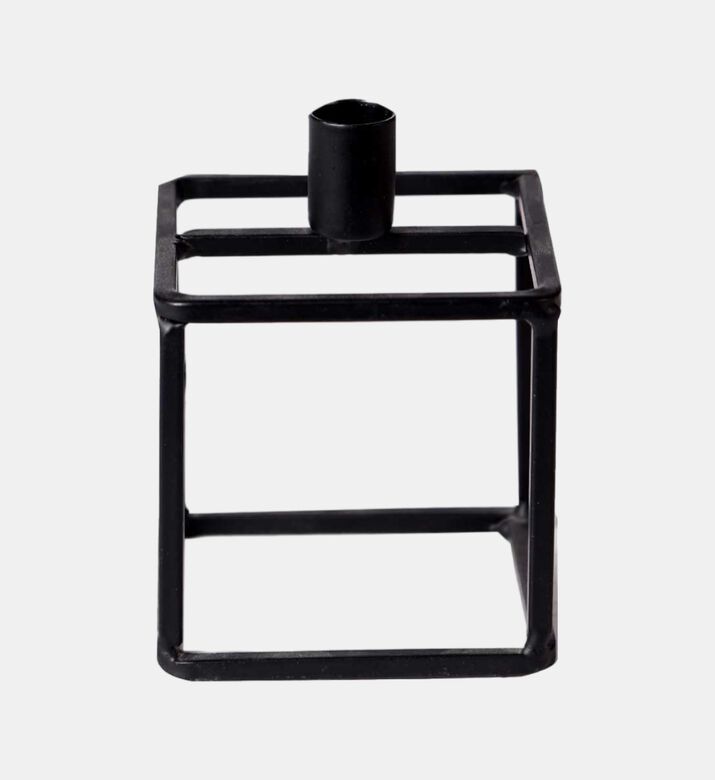 Metal Cube 1-candle Holder