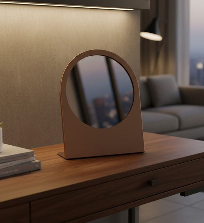 Home Deco and More Iron Scalloped Edge Mirror, Packshot View