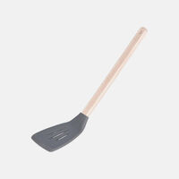 Wooden Silicone Slotted Turner