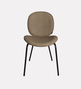 Home Deco and More Sahara Leather Dining Chair, Beige, Packshot View