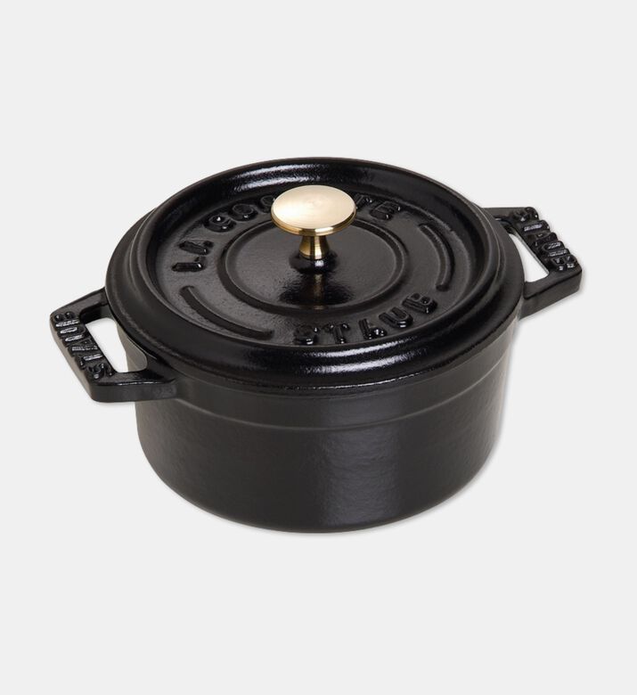 Staub Cast Iron Round Roaster, Black, 30-cm, Packshot View
