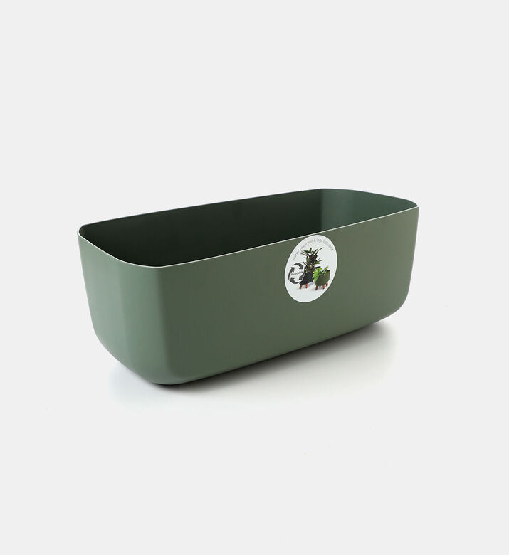 Home Deco and More Footed Flower Pot, Blue, Packshot View