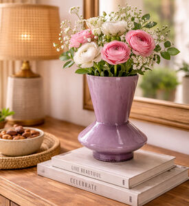 Kersten Colored Glass Wide Flower Vase, Packshot View