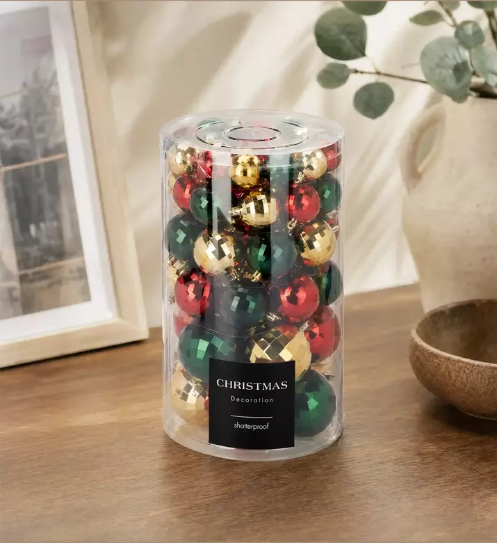 Home Deco and More Disco 64-piece Ornaments Set, Model View