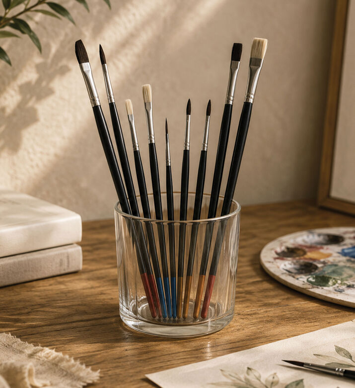 Franpin Watercolor Paint Brush 10-piece, Packshot View