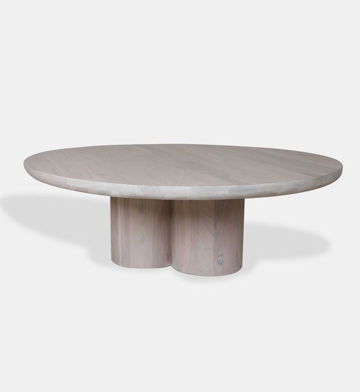 Home Deco and More Spherical Acacia Wood Coffee Table, Packshot View Home Deco and More Spherical Acacia Wood Coffee Table, Packshot View