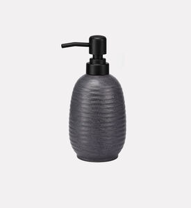 Home Deco and More Stoneware Soap Dispenser, Black, Packshot View