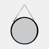 Round Metal Hanging Mirror