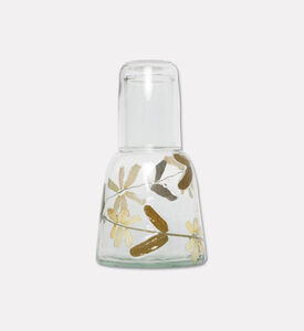 Home Deco and More Flower-print Cylindrical-shape Bottle, Packshot View