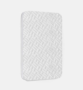 Home Deco and More Bamboo Waterproof Mattress Protector, White, 70x140x30-cm, Packshot View